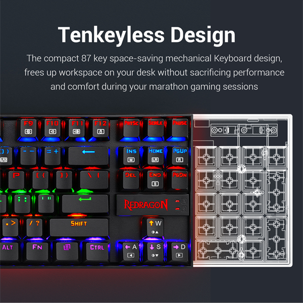 REDRAGON K552 MECHANICAL GAMING KEYBOARD RGB LED RAINBOW | Gaming Keyboard