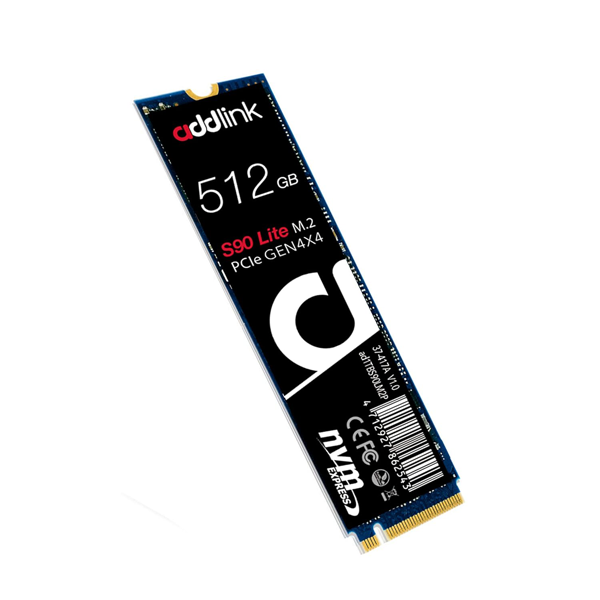 addlink S90 Lite 512GB 5500 MB/s Read Speed Internal Gaming Solid State Drive - M.2 2280 PCIe NVMe 1.3 Gen4X4 3D TLC NAND SSD | SSD