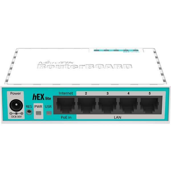 Mikrotik RB750R2 Router BOARD hEX lite 5 ports router 5 X 10/100 PoE OSL4 | RB750r-2 - EU INTL | MikroTik