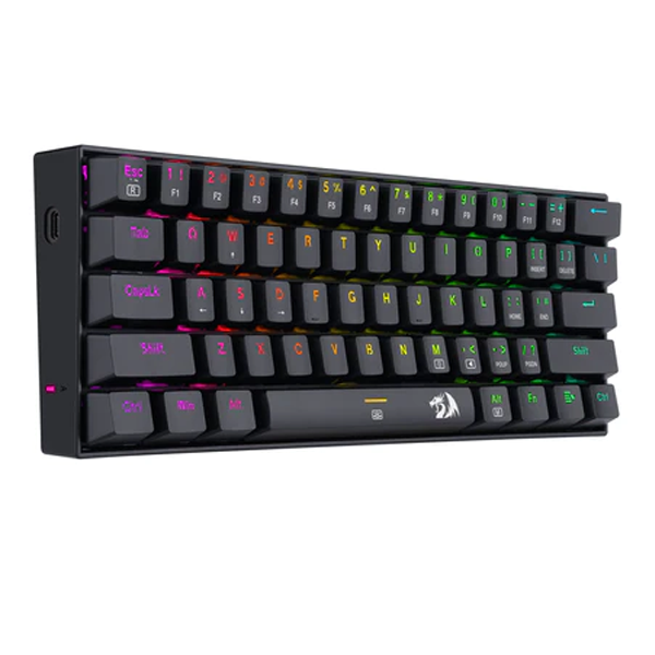 Redragon K630RGB Gaming Mechanical Keyboard 61 Keys Compact Mechanical Keyboard, Pro Driver Support | Gaming Keyboard