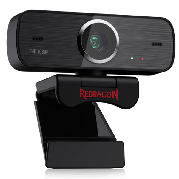 Redragon GW800 1080P Webcam with Built-in Dual Microphone 360-Degree Rotation - 2.0 USB Skype Computer Web Camera | WebCAM