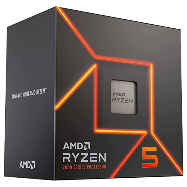 AMD Ryzen 5 7600 3.6GHz AM5 Gaming Processor, 6 Cores & 12 Threads, 5.1GHz Boost Clock, 6MB L2 & 32MB L3 Cache, AMD Radeon Graphics | AMD