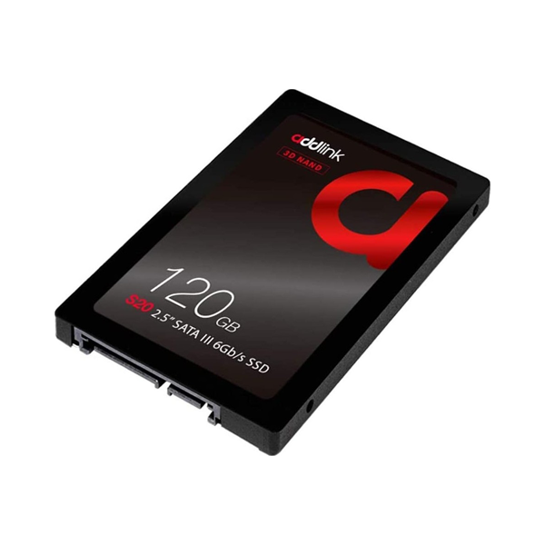 Addlink S20 3D Nand SSD 120GB Sata III 6Gb/s 2.5-inch/7mm Internal Solid State Drive with Read 510MB/s Write 400MB/s - 3D NAND 120GB | SSD