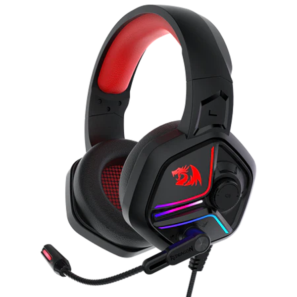 Redragon H230 Ajax RGB Wired Gaming Headset, Dynamic RGB Backlight | Gaming Headset