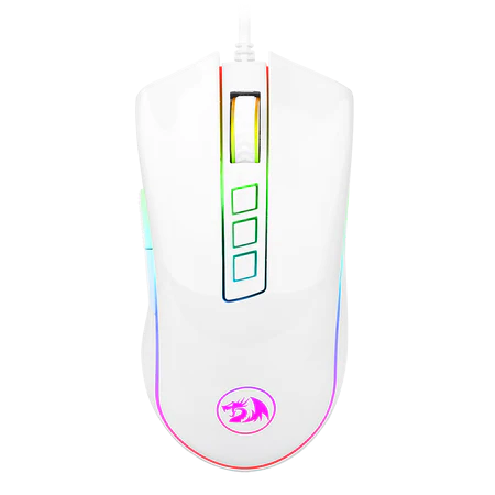 Redragon M711 Cobra White Gaming Mouse with 16.8 Million RGB Color Backlit | Accessories